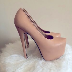 Nude Platform Heels